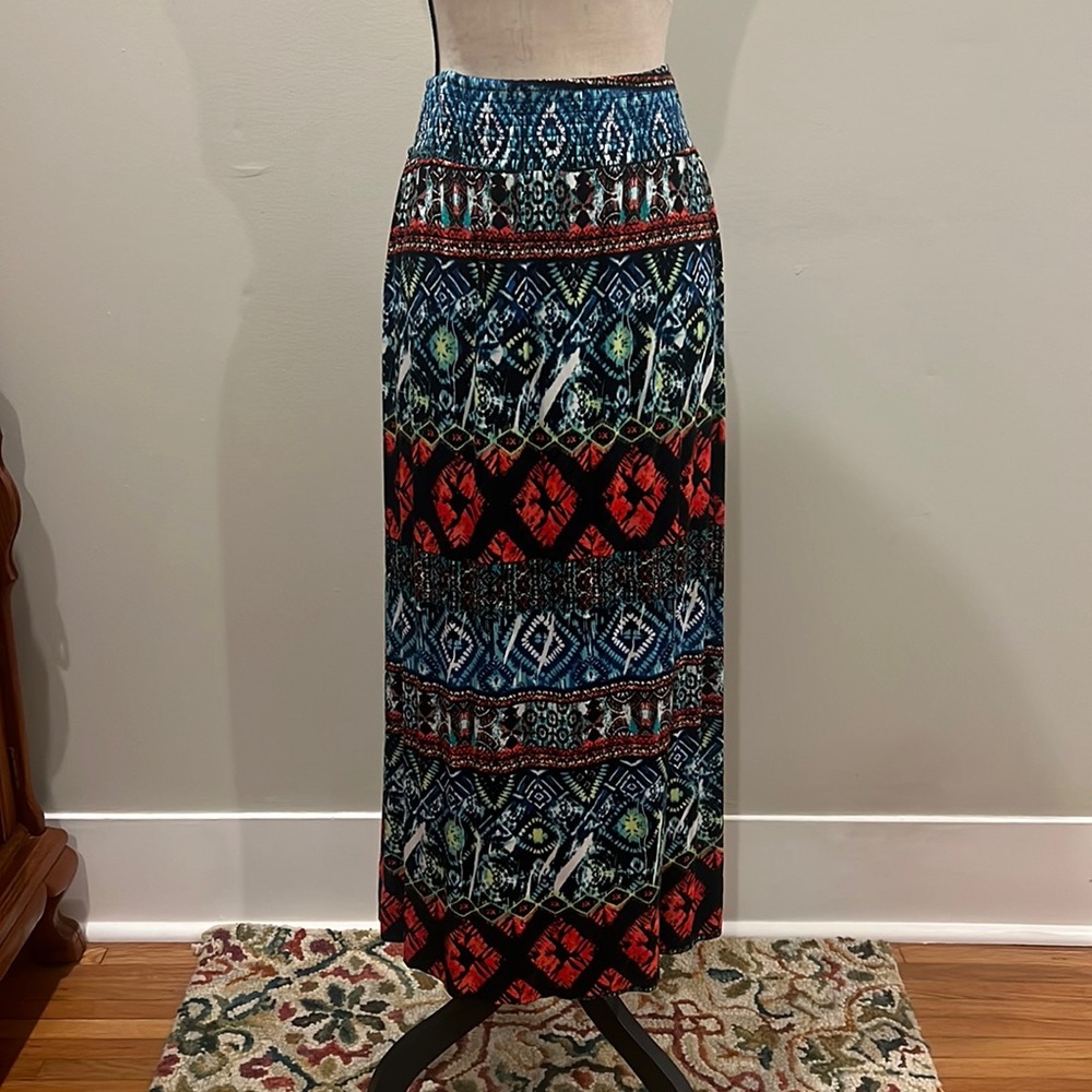 FRENCH LAUNDRY KNIT BOHO SKIRT L